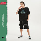 Men's Spring/Summer plus Size Camouflage Retro Sports Casual Short-Sleeved Top Vest T-shirt Men's Men Top