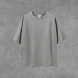 Men's Spring/Summer plus Size Loose Top Retro Sports Short-Sleeved T-shirt Suit Men Top