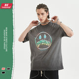 Men's Summer Short Sleeve Large Size Loose Retro Sports Top Vest T-shirt Men's Men Top