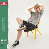 Men's Spring Summer Underwear plus Size Sports Loose Solid Color Short Sleeve T-shirt Men Men Top