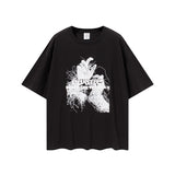 Men's Summer Short Sleeve Large Size Retro Sports Casual Top Loose T-shirt Men's Men's Top