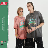 Men's Summer Short Sleeve Large Size Loose Retro Sports Top Vest T-shirt Men's Men Top