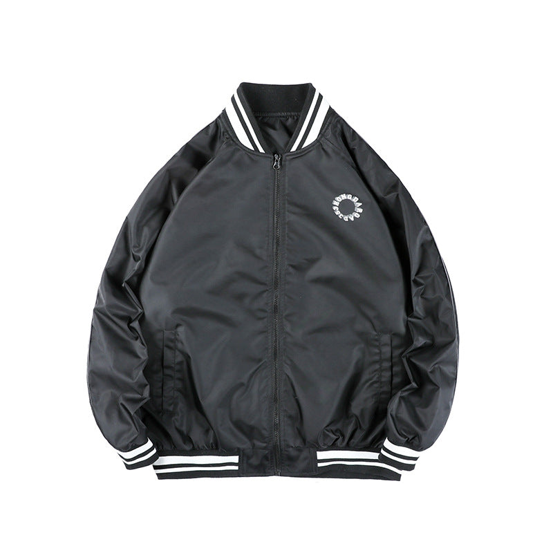 Varsity Jacket for Men Baseball Jackets Men's Spring and Autumn Hip Hop Fashion Letter Print Stand Collar Baseball Uniform plus Size Coat