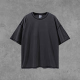 Men's Summer New Patchwork Loose Short-Sleeved Top Sports Casual Retro T-shirt Men's Men's Top