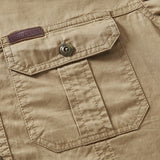 Military Pure Color Pocket Men Short Sleeve Slim Fit Shirt Pilot Cotton Shirts Air Force Shirt Summer Workwear Men's Short-Sleeved Shirt Outdoor Large Size Casual Pure Cotton Shirt Men