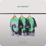 Men's Spring and Summer plus Size Loose Leisure Sports Retro Top T-shirt with Short Sleeves Male Infmen Top