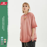 Men's Retro T-shirt High Street plus Size Loose Sports and Leisure Short Sleeve Infmen Top