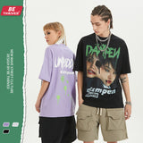 Men's Spring and Summer Large Size Loose Sports Top Casual Short-Sleeved T-shirt Men Top