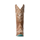 Coachella Ankle Boots Round Toe Brown Viscose Shoes