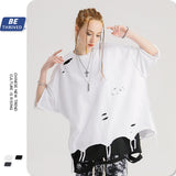 Men's Summer plus Size Loose Sports Top Retro Short Sleeve Outerwear T-shirt Men Top