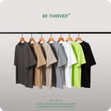 Men's Summer Large Size Loose Retro Sports Top Short Sleeve Solid Color T-shirt Men's Men Top