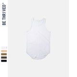 Men's Arc Loose Vest T-shirt Large Size Loose Retro Sports Spring and Summer Men Top
