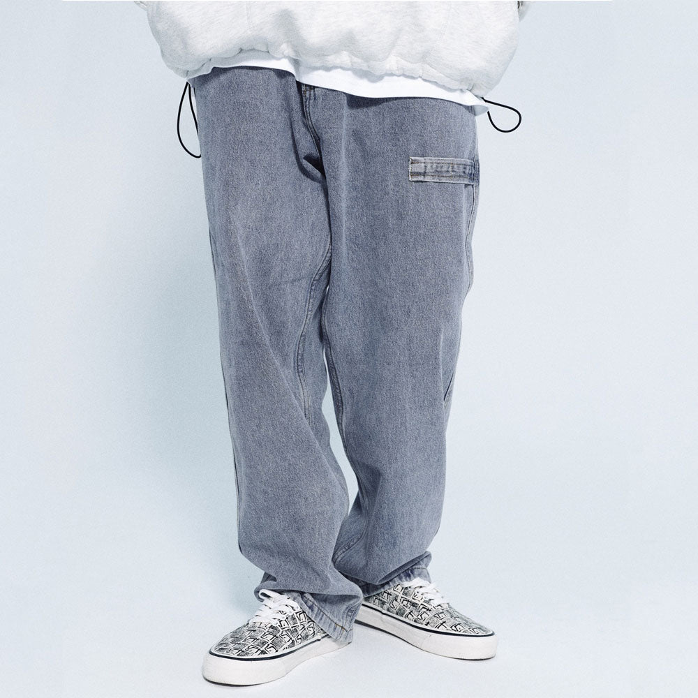 Jeans Men's plus Size Exercise Pants Ancient Water Loose Straight Casual Trousers Men Jeans