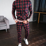Men Tracksuit Set Jogging Suits Men's Suit Autumn Leisure Men's plus Size Sportswear Two-Piece Suit