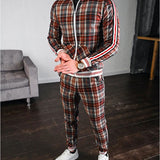 Men Tracksuit Set Jogging Suits Men's Suit Autumn Leisure Men's plus Size Sportswear Two-Piece Suit