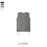 Men's Spring and Summer Large Size Retro Retro Sports Loose Men's Vest T-shirt Custom Men Top