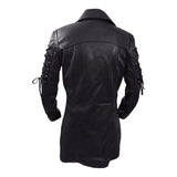 Leather Biker Coat Gothic Leather Jacket Men Pu Jackets Men's Motorcycle plus Size Lapels Leather Jacket Coat Casual Fashion