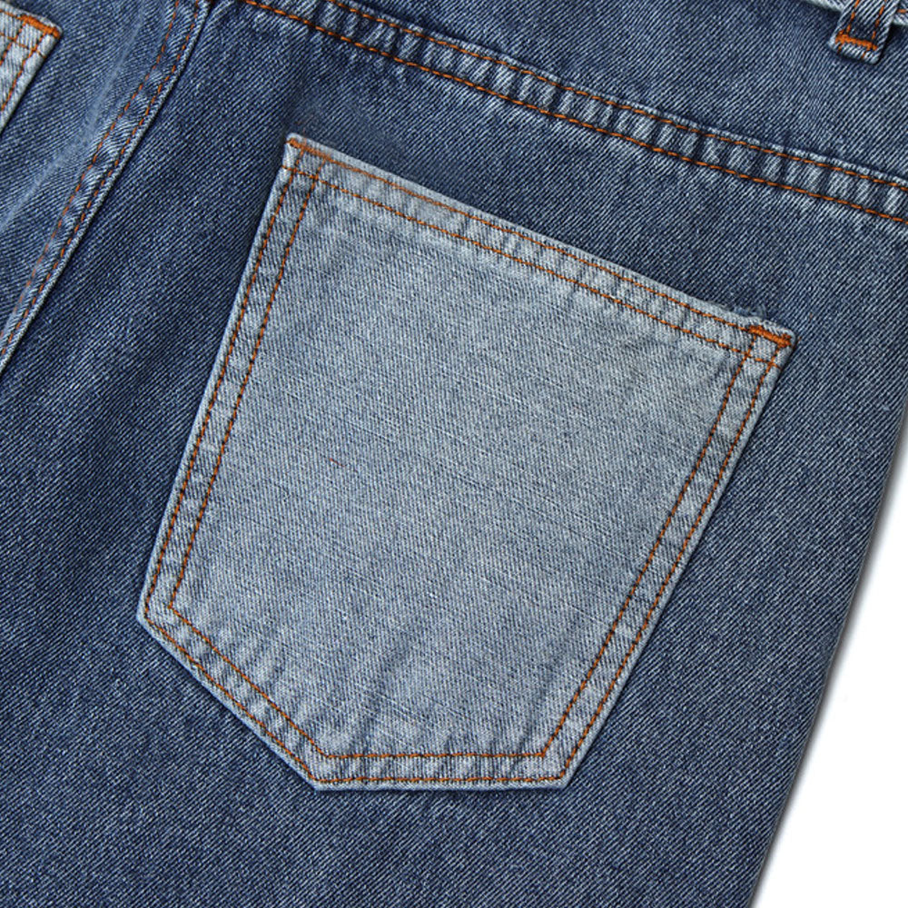Printed Jeans Men's plus Size Retro Sports Trousers Baggy Straight Trousers Men's Men's Jeans