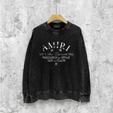Amiri washed sweatshirt damaged little spider LA & CA print washed and old