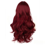 Women's Wigs Middle Part Long Wavy Lace Front Wig