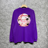 Amiri long sleeve shirts pink beach print