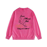 Amiri washed sweatshirt billiard sketch printing washed and distressed