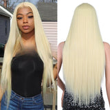 Women's Wigs Middle Part Straight Lace Front Wig