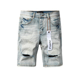 purple brand denim shorts
