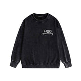 Amiri washed sweatshirt hollywood pure letterprinting washed and distressed