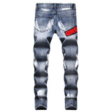 Mens Fashion Jeans MAA Embroidery 896#