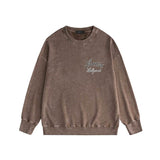 Amiri washed sweatshirt letter-filled printing washed and distressed