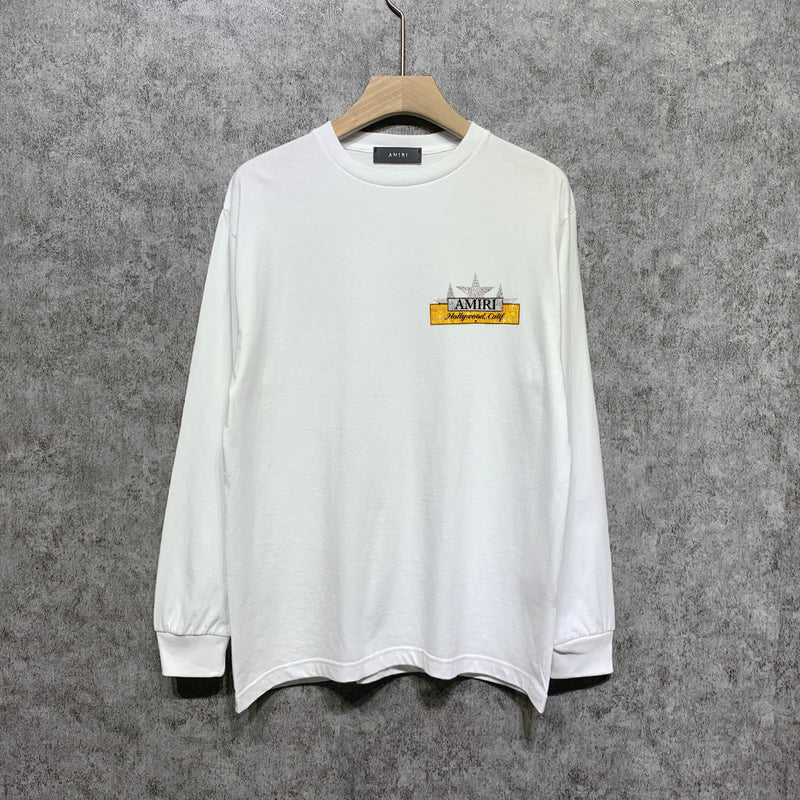 Amiri long sleeve shirts five-pointed star nameplate printing