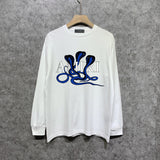 Amiri long sleeve shirts new font cobra printing