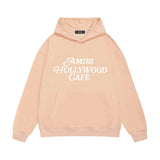 Amiri hoodie hollywood font printing