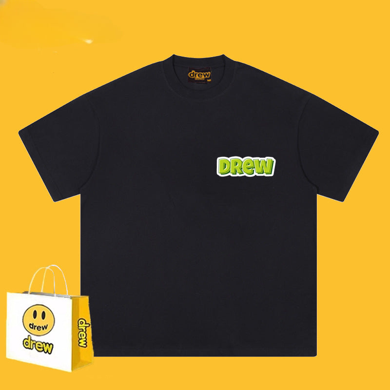 Drew T Shirts Cotton Loose Men's Short Sleeve