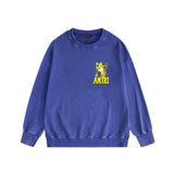 Amiri washed sweatshirt little tiger printing washed and distressed