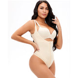 One-Piece Waist Slimming and Hip Lifting Body Shaping Large Size Breasted Zipper Corset