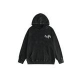 Amiri washed hoodie colorful overlapping letter printing