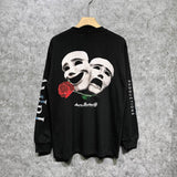 Amiri long sleeve shirts double-sided rose printing