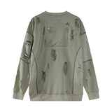 C.e sweatshirt fall and winter c.e distressed crew neck pullover sweatshirt