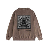 Amiri washed sweatshirt simple standard square scarf printing washed and distressed