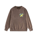 Amiri washed sweatshirt star point wings printing washed and distressed
