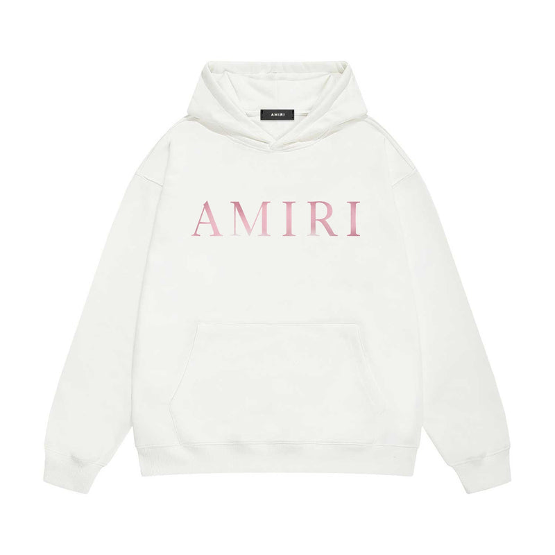 Amiri hoodie pink letter print