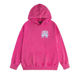 Amiri washed hoodie five-star rose distressed print