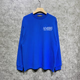 Amiri long sleeve shirts skeleton letterprinting