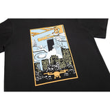 C.e t shirts creative oil painting pattern round neck pullover short sleeve men and women