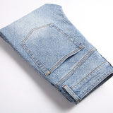Mens Fashion Jeans rhinestones Wide-leg pants 5722#