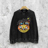 Amiri washed sweatshirt cartoon starfish print washed old