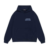 Amiri hoodie crayon horizontal stripes printing