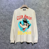 Amiri long sleeve shirts with gray wolf print